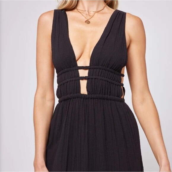 L*space Kira Cotton Coverup Maxi Cutout Dress in Sky Blue - Picture 11 of 12